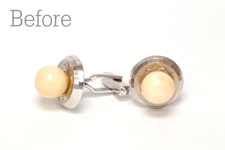 リフォーム前/珊瑚のカフリンクス