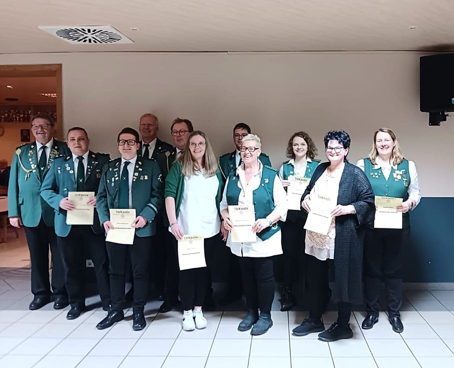 Die Geehrten der Jahreshauptversammlung 2025