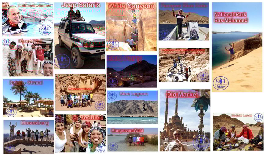 trips in Dahab Sinai Egypt - colour canyoun, jeep-safari, beduin lunch