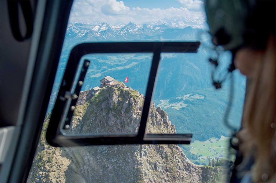 Helikopterflug Mhyten