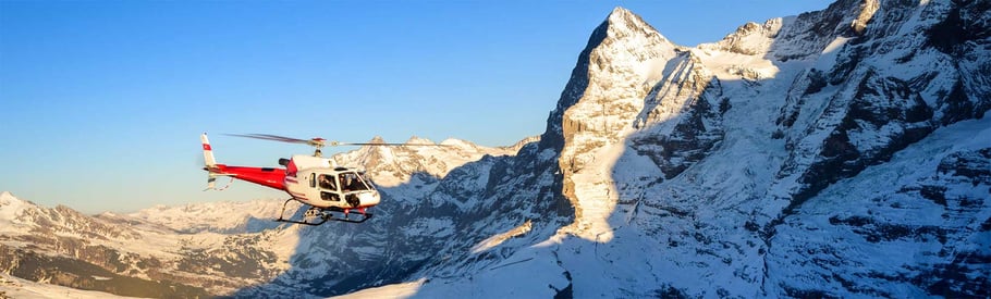 Helikopterflug Eiger