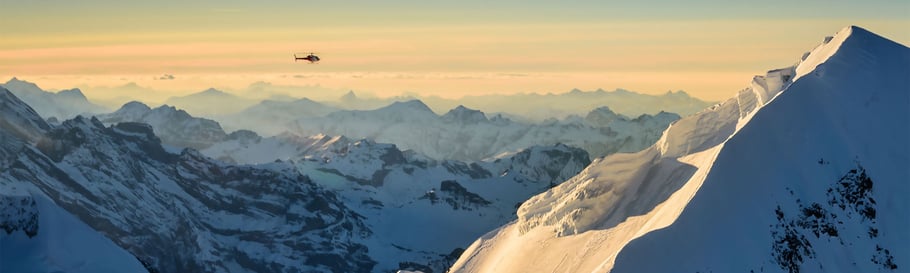 Helikopterflug Lauterbrunnen Berner Oberland