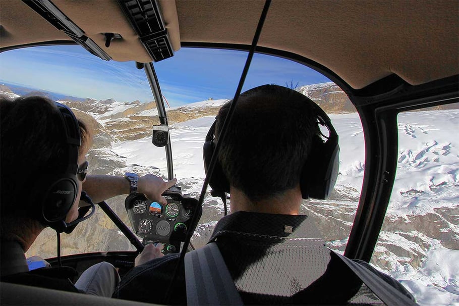 Alpenrundflug mit Gletscherlndung