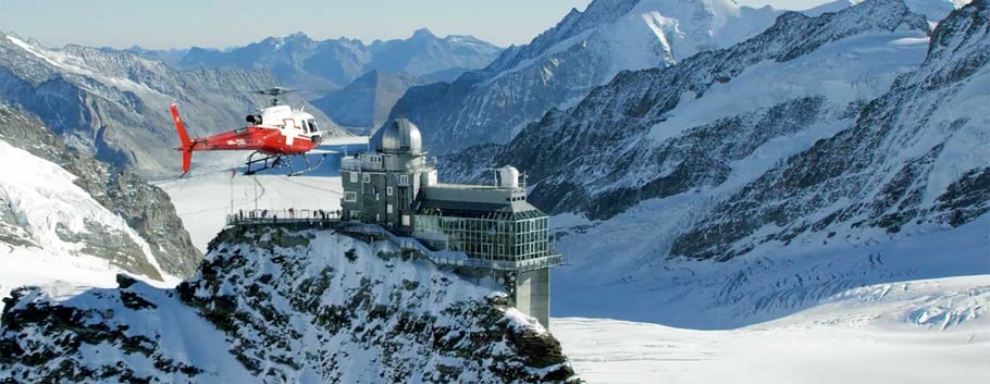 Helikopterflug Gsteigwiler bei Interlaken zum Jungfraujoch
