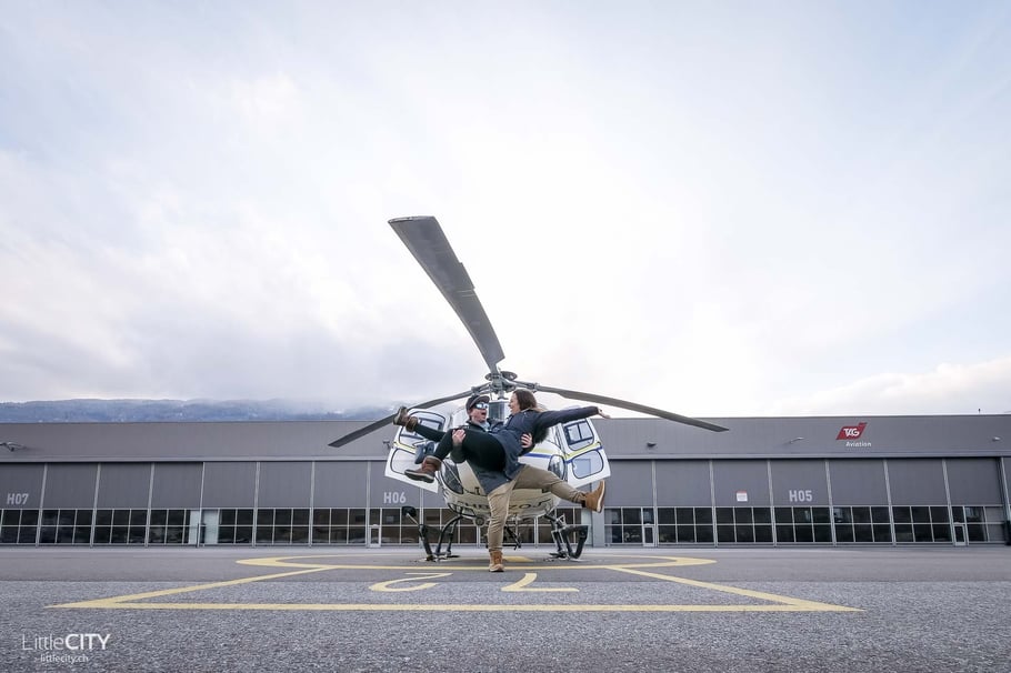 Vorfreude der Blogger auf dem Rundflug