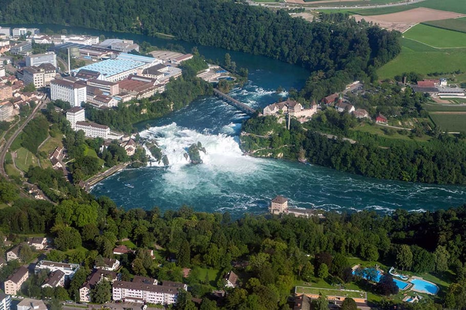 Rundflug Rheinfall - grösster Wasserfall Europas
