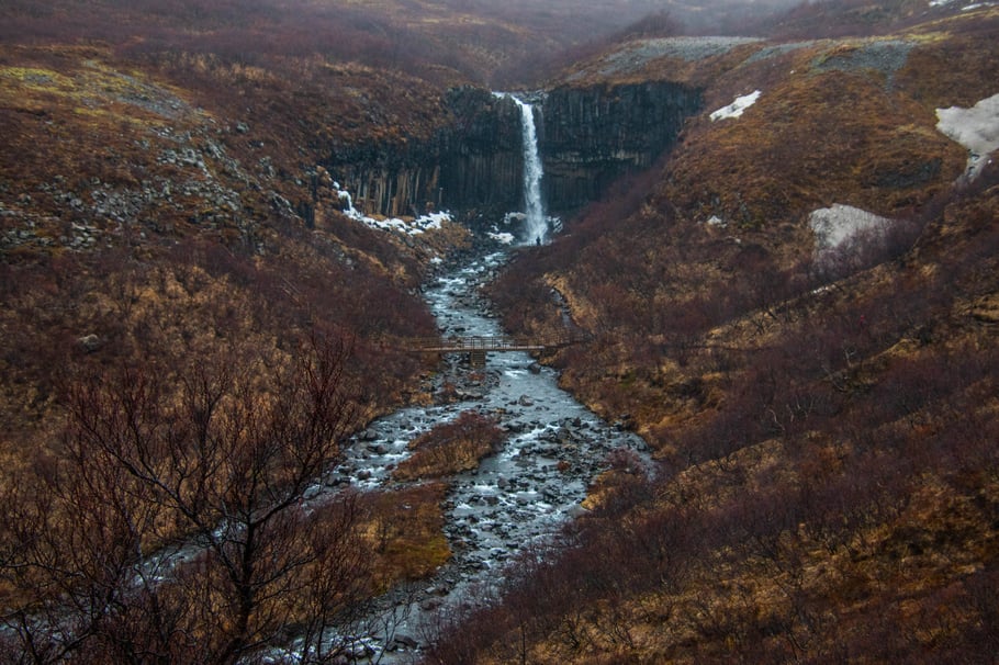 Svartifoss, Skaftafell national park, iceland, landscape