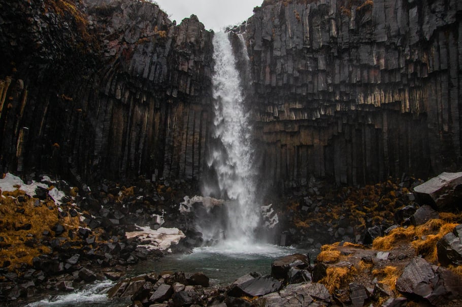 Svartifoss, Skaftafell national park, iceland, landscape