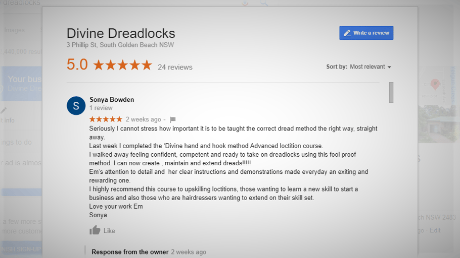 REVIEW FROM: SONYA OF CHARLES NICHOLAS HAIR (A professional hairdresser with 20 years experience)