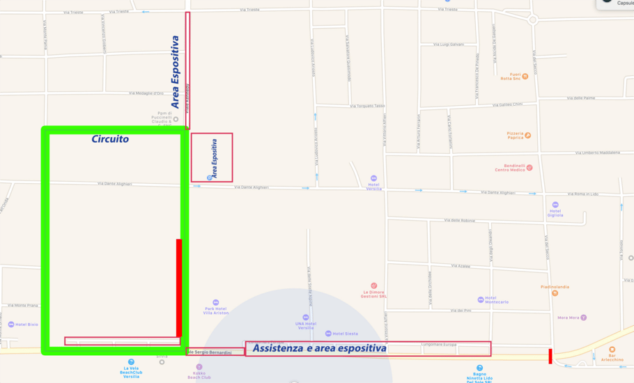 Piantina manifestazione