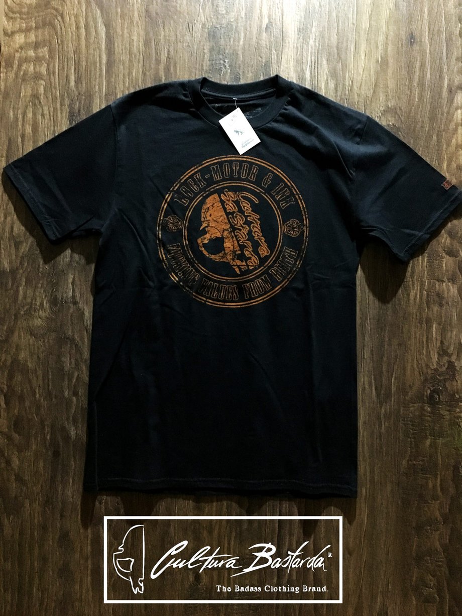 camiseta, negra, premium, algodon, cafe racer, sello, hot rod,t-shirt,black, cotton,stamp, old school, tee, cultura bastarda