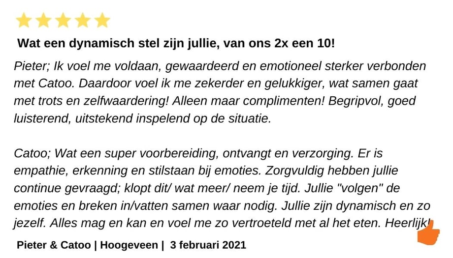 Relatieweekend. Begrijpvol en respectvol. Man en vrouw Jeroen en Kim Kromwijk-Lub