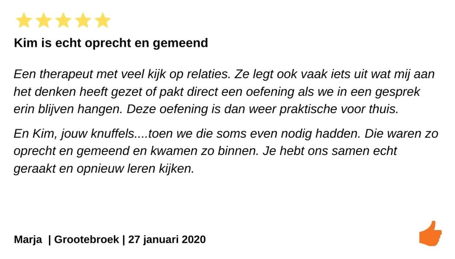 Relatietherapie Review Grootebroek.  Praktische oefeningen voor thuis bij onze relatieproblemen
