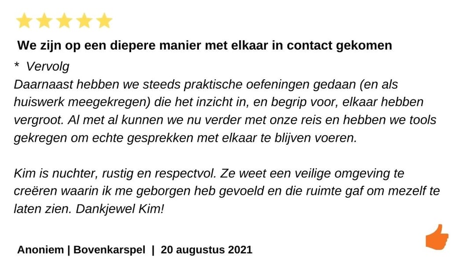 Relatiecoach Kim Kromwijk-Lub review 