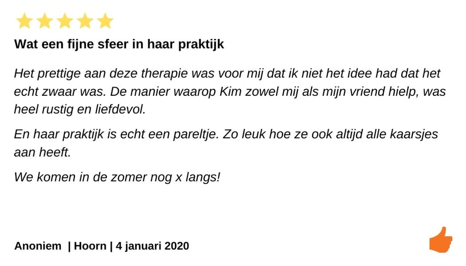 Review relatietherapie Hoorn. Fijne sfeer bij Relatiepraktijk De Kim
