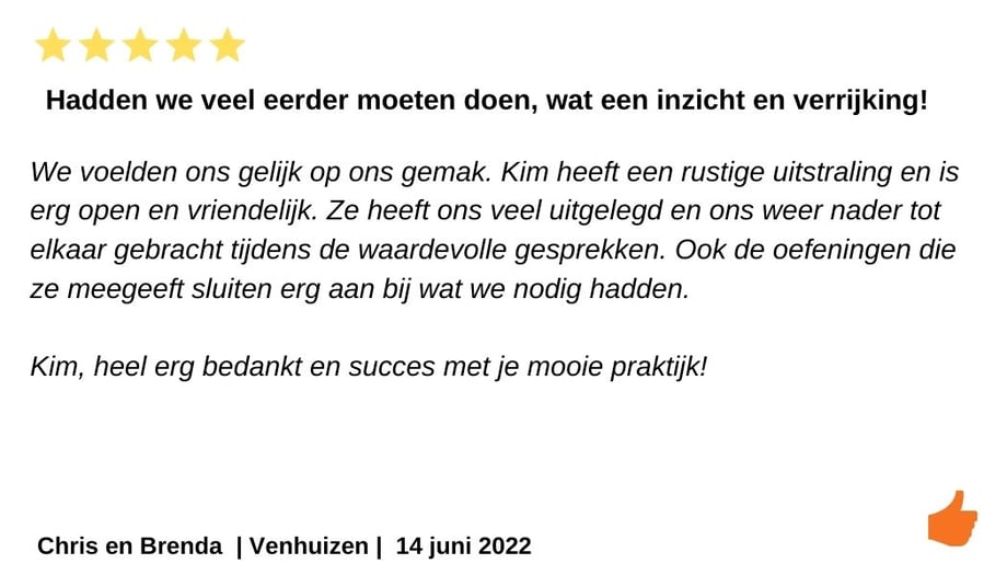 Review relatietherapie Kim Kromwijk-Lub