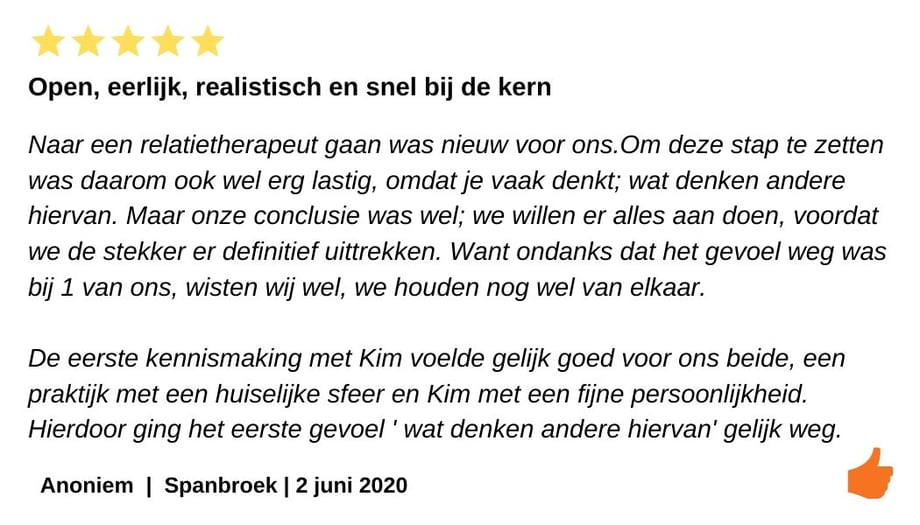 Kim heeft een fijne persoonlijkheid en haar praktijk heeft een huiselijke sfeer.