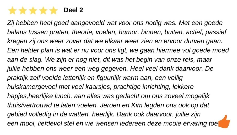 Relatieweekend review