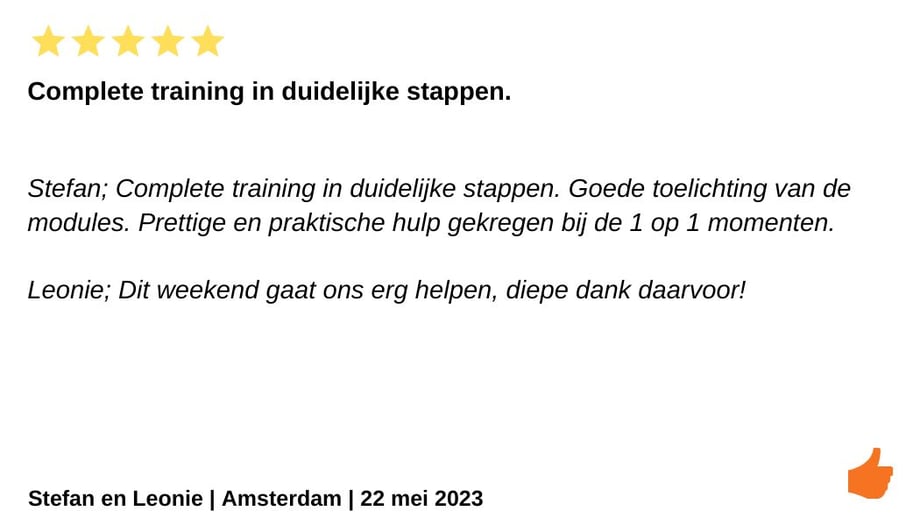 Review EFT Houd me vast training . Kim en Jeroen Kromwijk-Lub. Man en vrouw relatietherapeuten