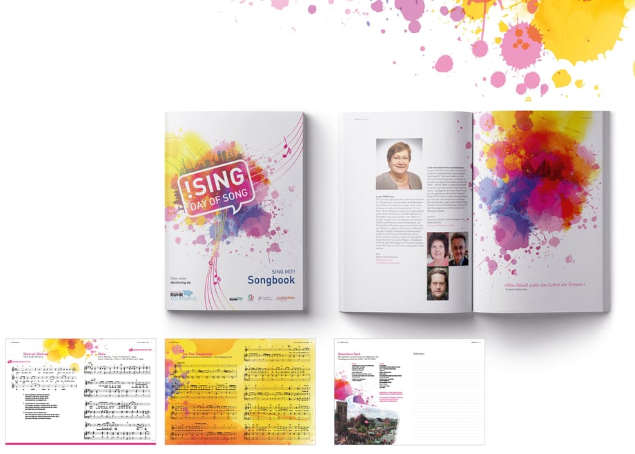 Broschüre / Songbook für !SING Day of Song by Silke Jacobi