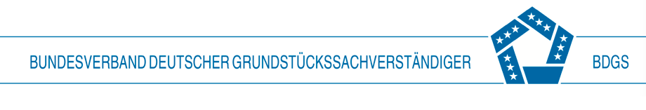 BDGS - BUNDESVERBAND DEUTSCHER GRUNDSTÜCKSSACHVERSTÄNDIGER