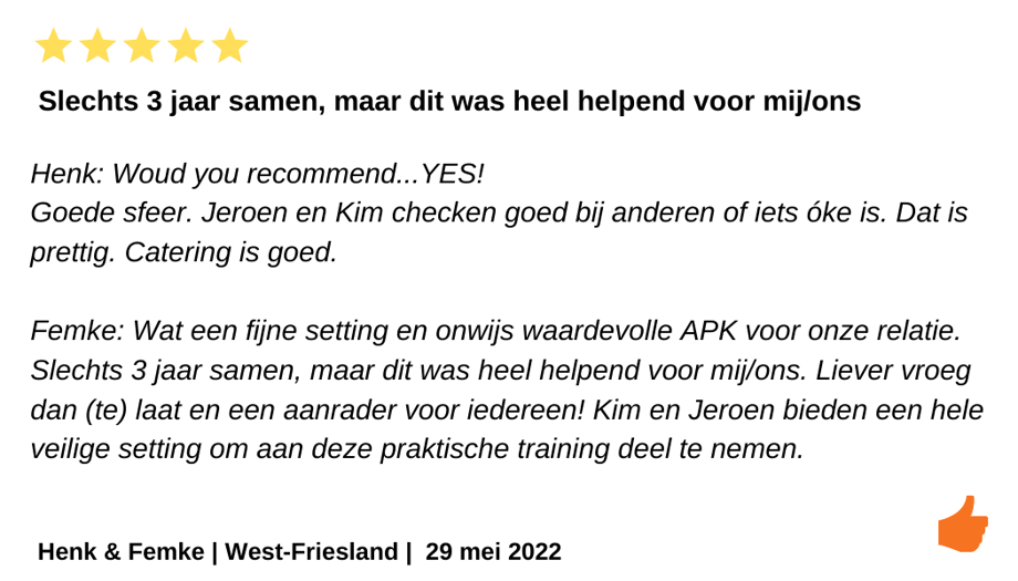 Houd me vast EFT training review   West Friesland