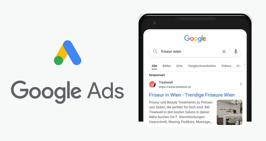 Google Ads Wien. Beispiel Friseur aus Wien