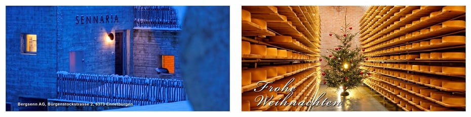 Weihnachtskarte 2014 Bergsenn AG (Käserei Disentis/GR)