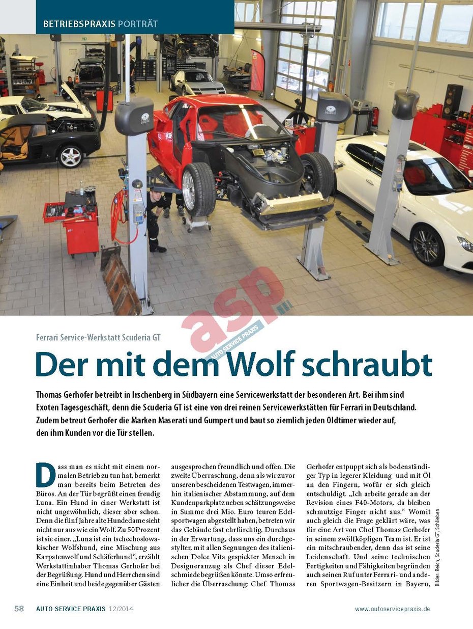 Scuderia GT: Der mit dem Wolf schraubt 1