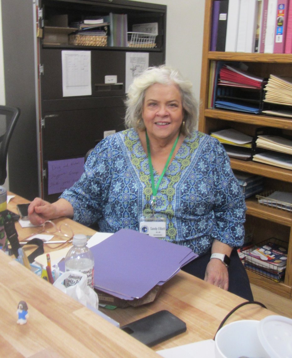 Sandy Elliott is the administrator of the Word of Life drug and alcohol recovery program and the office manager.
