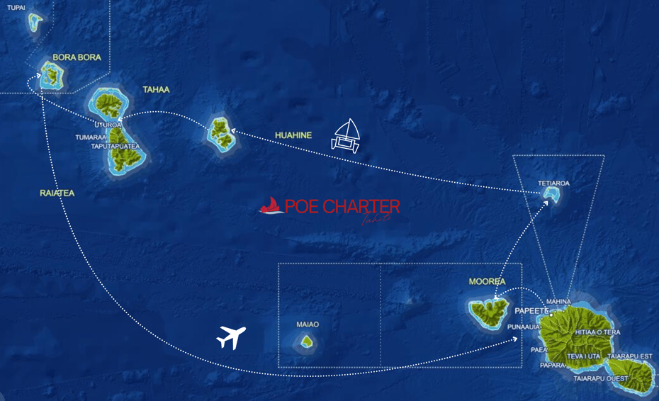 Itinerary romantic cruise honeymooner couple catamaran exclusive charter private