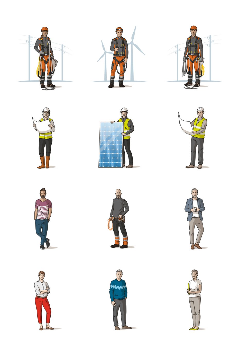 Corporate Illustration Menschen © Michael Stünzi