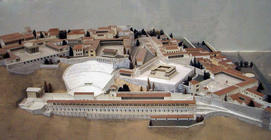 Pergamon Modell UNESCO Weilt Kulturerbe