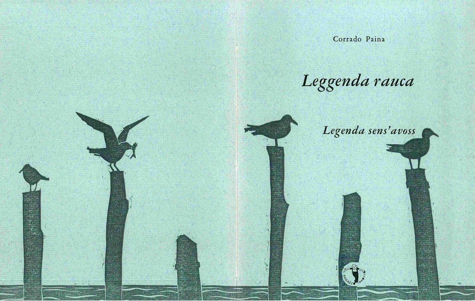 l'insieme della copertina con stampa tipografica e linoleum originale di Luciano Ragozzino