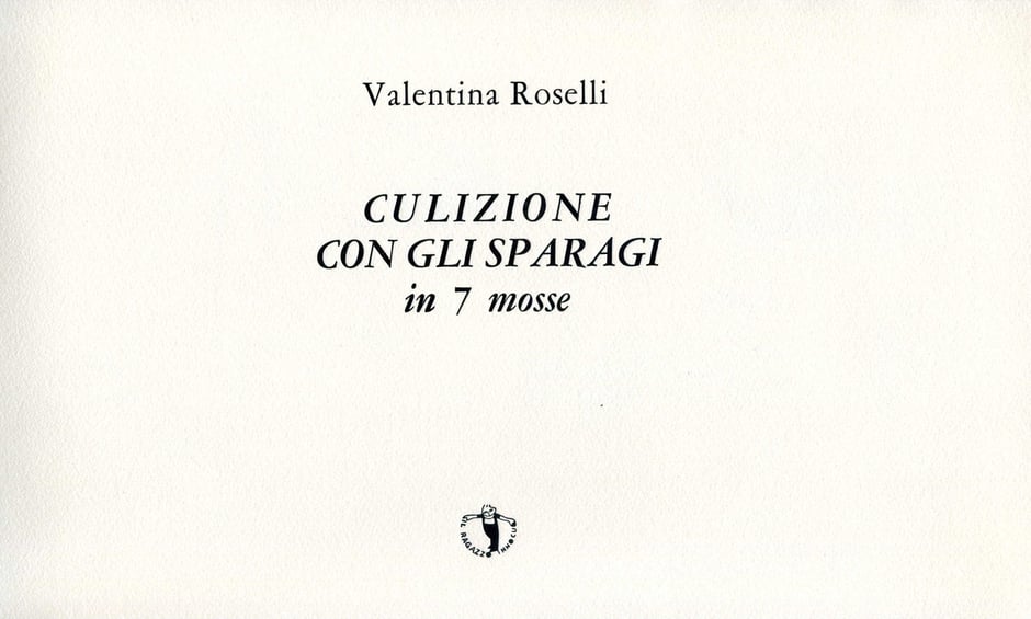 frontespizio con stampa tipografica in nero