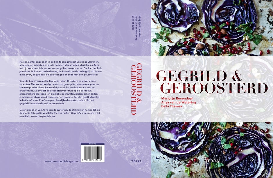 Book design and illustrations by Marijke Lucas - Lucas & Lucas for TERRA - COVER - GEGRILD EN GEROOSTERD