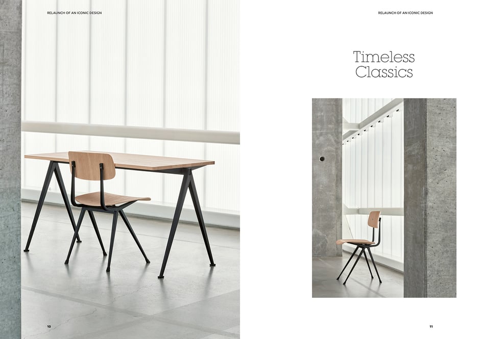 Art direction and book design by Marijke Lucas - Lucas & Lucas, for Ahrend and HAY - Chapter: Relaunch of an Iconic Design, Timeless Classics