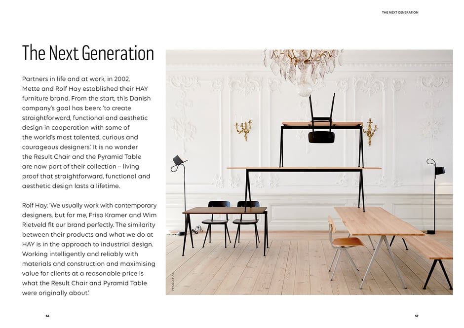 Art direction and book design by Marijke Lucas - Lucas & Lucas, for Ahrend and HAY - The Next Generation: Result and Pyramid at HAY