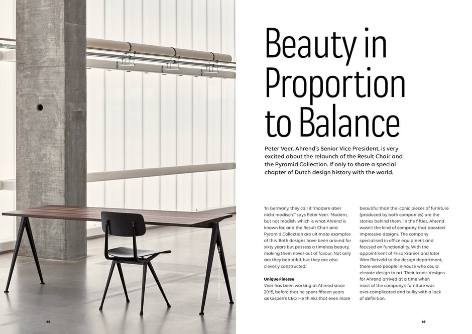 Art direction and book design by Marijke Lucas - Lucas & Lucas, for Ahrend and HAY - Interview with Peter Veer, Senior Vice President of Ahrend