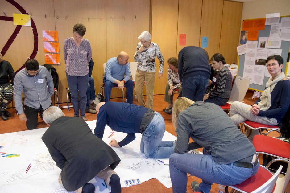 Das Seminar anlässlich 30 Jahre TZI in Österreich mit einem österreichisch-indischen Leitungsteam