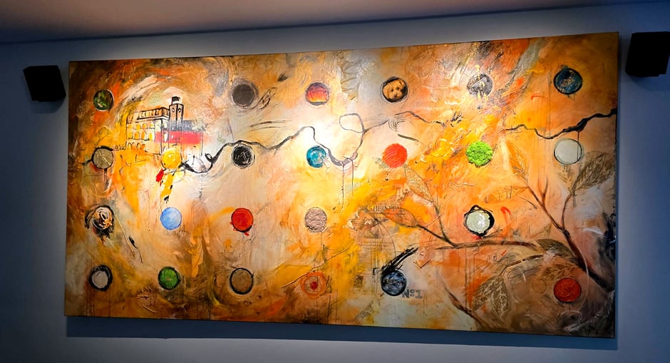 Mixed-Media-Ölgemälde nach Kundenwunsch in 150x300cm - 4500€ ohne Versand - Speditionsversand oder Selbstabholung