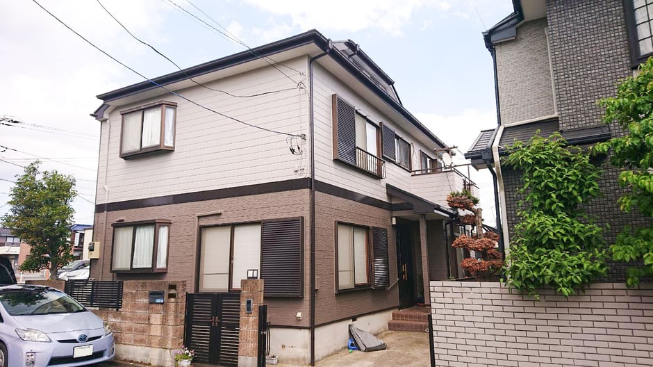 鎌ケ谷市南初富の屋根外壁塗装　塗装後