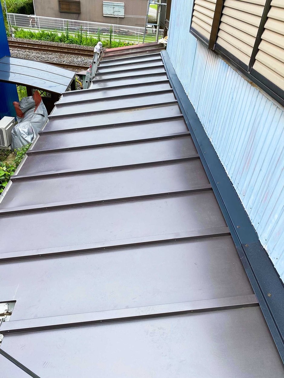 千葉市中央区塩田町の屋根の葺き替え