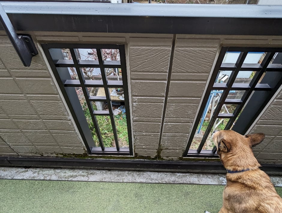 パナホームのベランダに腐食