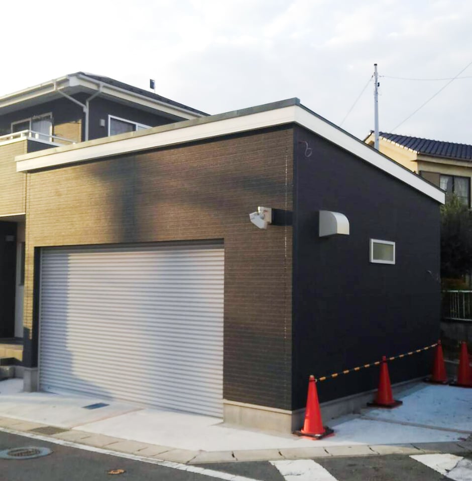 千葉県鎌ケ谷市　車庫工事