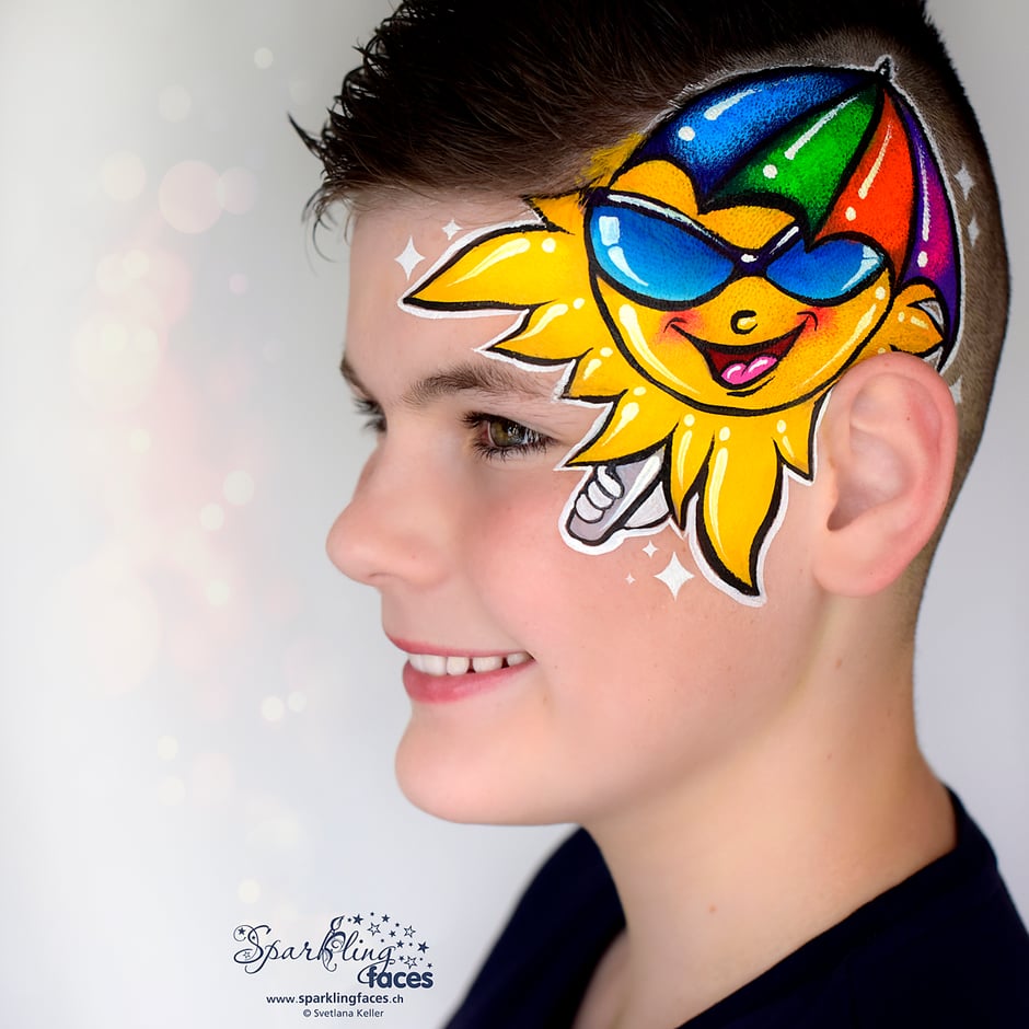 Kinderschminken_Vorlagen; Schminkfarben_kaufen_Schweiz; Kinderschminken_Kurse; einfach; Schwann
