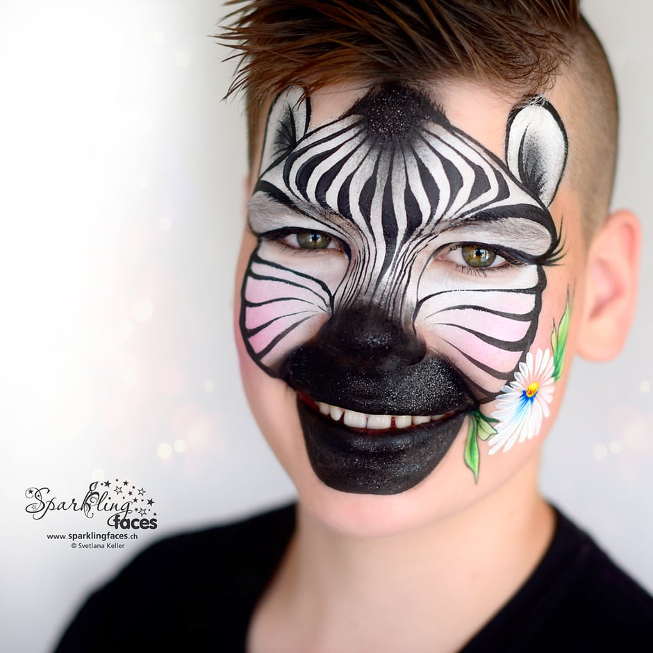 Kinderschminken_Vorlagen; Schminkfarben_kaufen_Schweiz; Kinderschminken_Kurse; einfach; Schwann