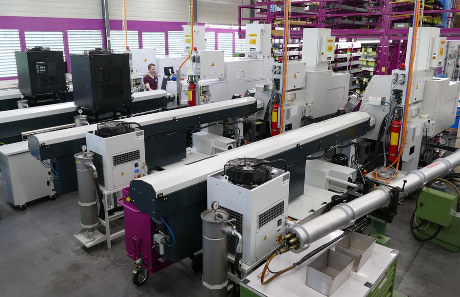 Rogenmoser CNC-Drehmaschinen, Décolletage bis 18 Achsen und Drehdurchlass bis 32 mm