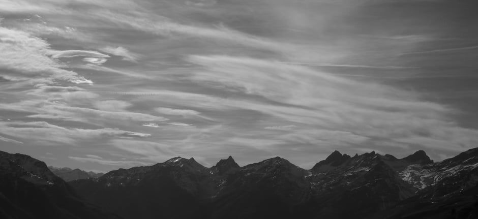 Blick auf die Rothörner im Westen des Lötschentales