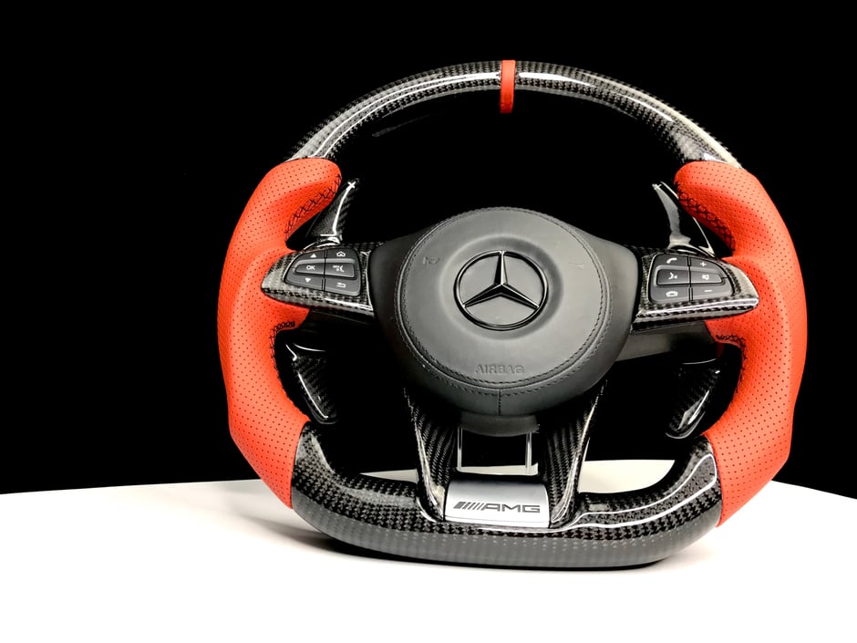AMG SL63 Carbon Lenkrad mit Leder 12 Uhr Markierung